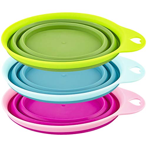Southern Homewares Collapsible Silicone Pet Bowl Travel Set 3Piece for Home Pets Water Feed Dorms Camping - Image 3