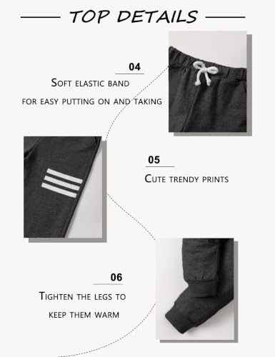 Image of Toddler Boy Clothes Long Sleeve Hoodie Sweatsuits Tops and Pants 2Pcs Boys Fall Winter Outfits Set