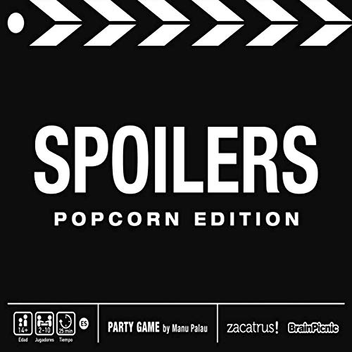ZACATRUS- Spoilers: Popcorn Edition Juego de Mesa, Color nego y Blanco (ZAC031)