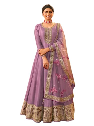 Lady Dwiza Women's Ready to Wear Indian Pakistani Party Wear Floor Length Designer Wedding Anarkali Salwar Suit