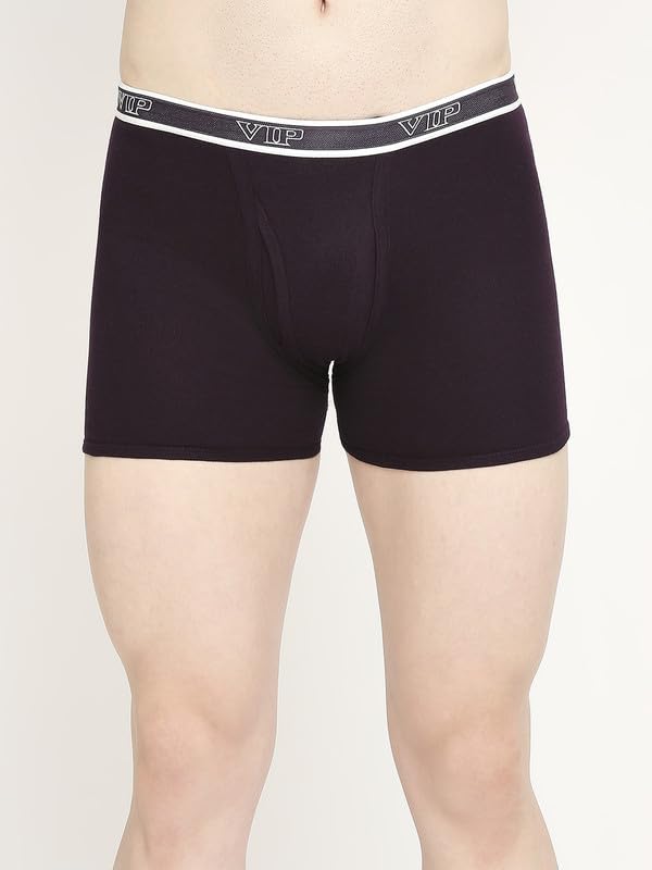 Image of VIP Advanta 100% Ribbed Cotton Fabric Trunk Combo Set for Mens with Covered Elastic Waistband
