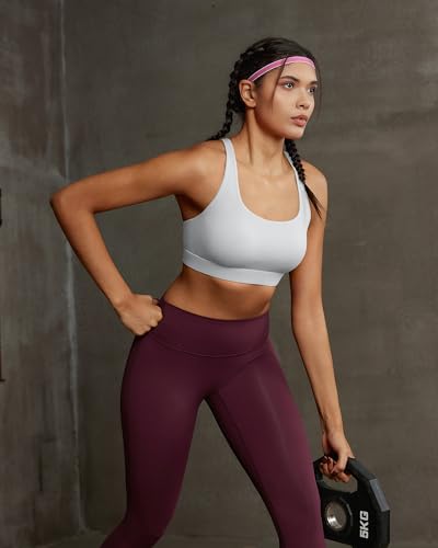 Image of RUNNING GIRL Sports Bra for Women, Molded Cup High Impact Sports Bras for Women with Sewn in Pads