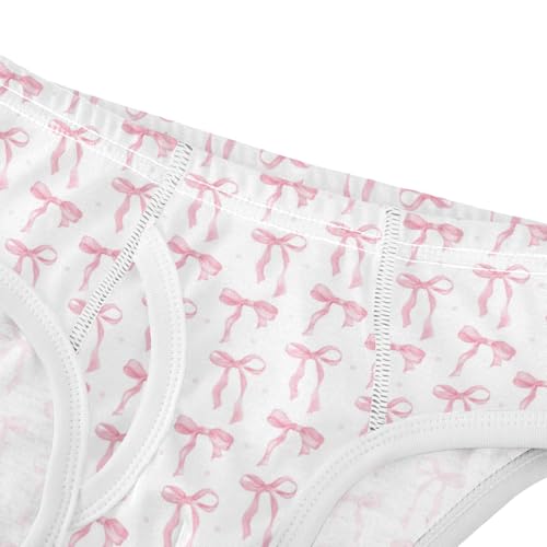 Boys' Exclusive Briefs Toddler Underwear 95% Combed Cotton Boxerbriefs 2T Pink Bow 614