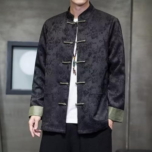 Tang Suit Men Jacket Chinese Hanfu Traditional Tang Suit for Men Kung Fu Shirt Uniform Long Sleeved Tops4