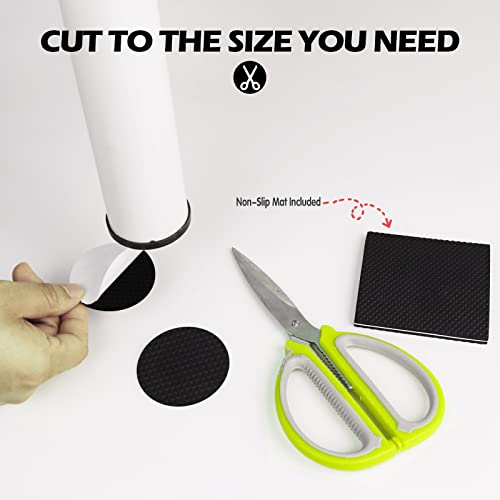 Jeethemy Bed Risers, Furniture Risers For Desk/Couch/Sofa/Table And Chair Leg Lifts, 2 In 1 Design Heavy Duty Set Of 4, Elevation In Heights Of 3 Or 4 Inches, Supports Up To 1,300 Lbs, Black #TOP3