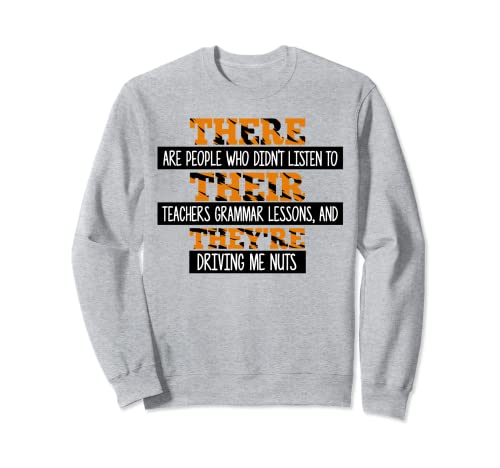 Ahí están la gramática inglesa Black Teacher Leopard Sudadera