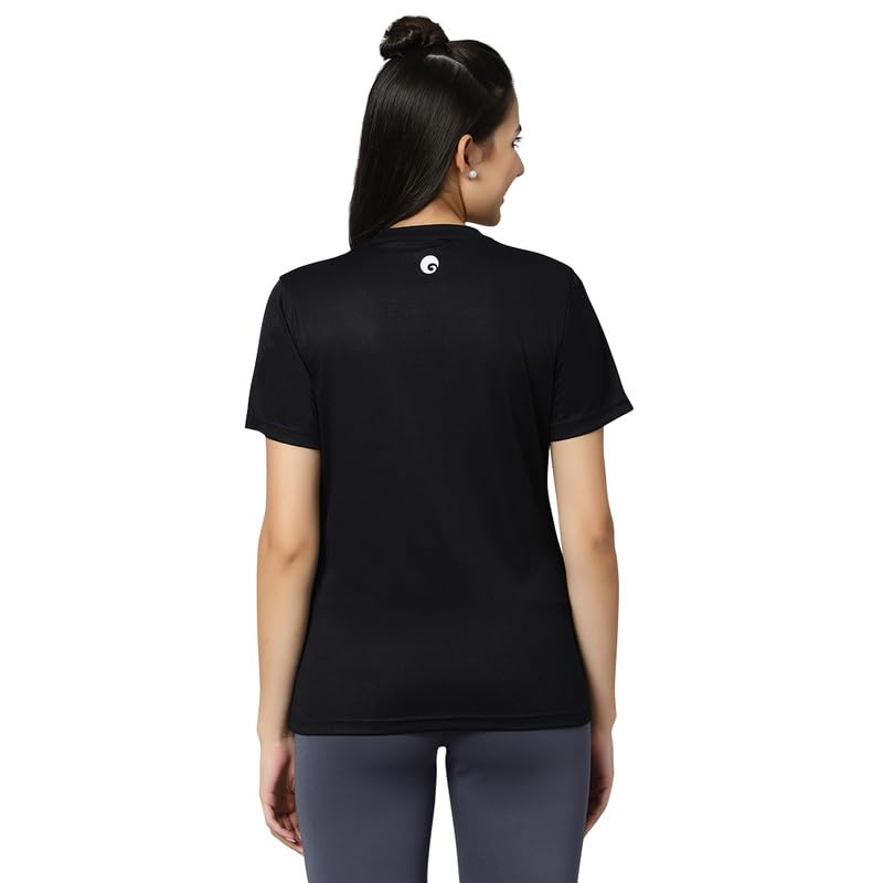 Image of omtex Dotty Athletics Tee for Women's | Short Sleeve Tees | Quick Dry Outdoor Running Gym Workout,Sports T-Shirt with Multipack Tee