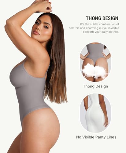 Image of FeelinGirl Shapewear Bodysuit for Women Tummy Control Body Shaper Going Out