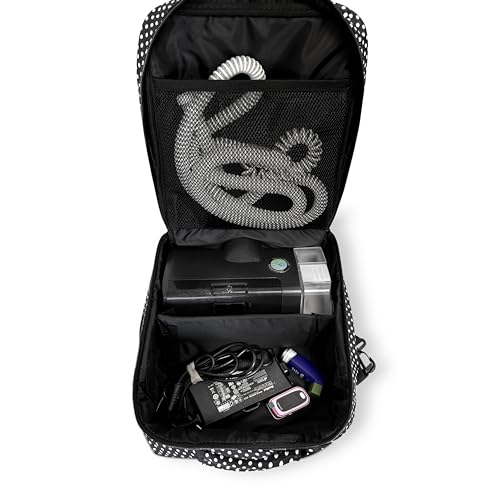 40Winkz USA CPAP Travel Bag Black White