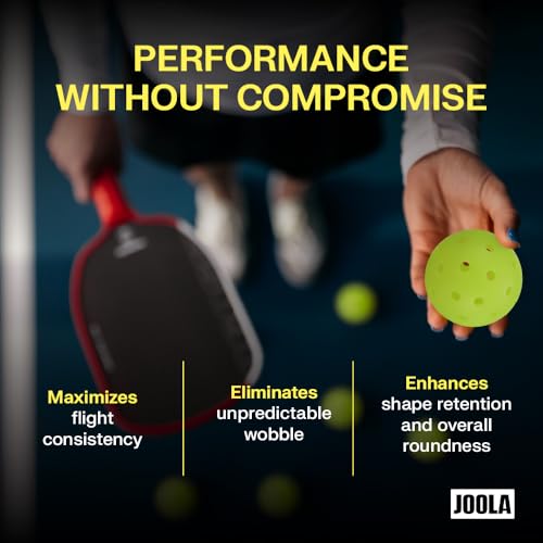 image for JOOLA HC-40 Hardcourt Pickleball Balls with Storage Tube - USAP Approv