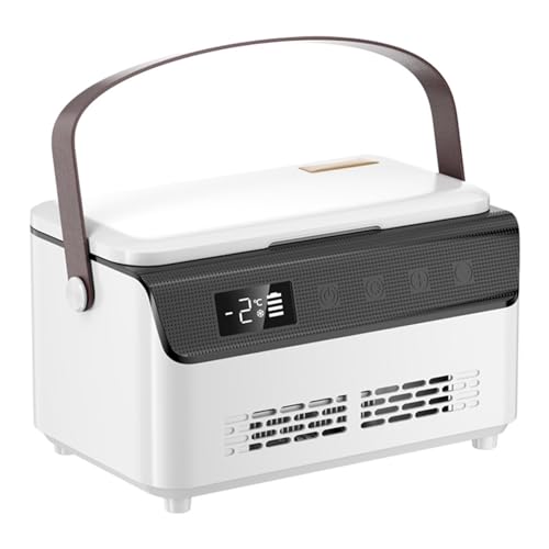 NUNETH Insulin Cooler Travel Case, Diabetes Medical Cooler Thermostat, Portable Large Capacity Rechargeable Car Mini Refrigerator - for Daily Life and Traveling (3 Battery)