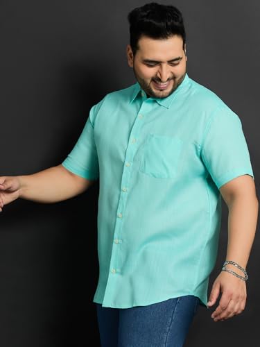 Image of Bigbanana Plus Size Men's Regular Fit Solid Shirt