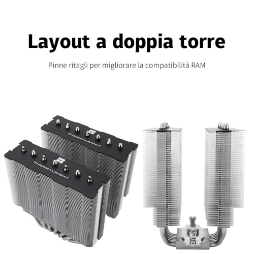 TR Phantom Spirit 120SE - Ventilador para CPU, con 7 tubos de calor, doble ventilador de 120 mm TL-C12B V2 PWM, AGHP 4.0, para AMD AM4 AM5/Intel 1700/1150/1151/1200 - imagen 4