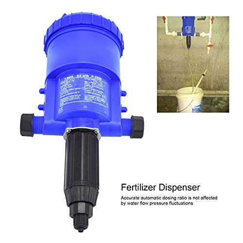 0.2-2% Fertilizer Injector, Water Powered Dosing Pump G3/4 to G1 Male Thread Automatic Chemical Liquid Doser Dispenser for Drip Irrigation Industry Garden Livestock