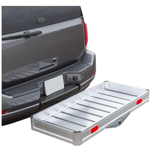 Elevate Outdoor Hitch Cargo Carrier Tray Aluminum 550 lb Capacity