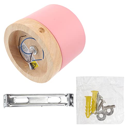Pack de 2 apliques LED de madera redondos para pasillo W/2283 4