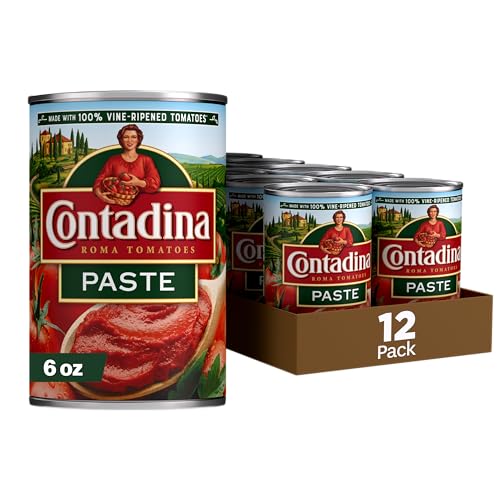Contadina Canned Roma Style Tomato Paste, 6 oz (Pack of 12)