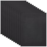 BENECREAT 12Pcs Black EVA Foam Insole, 12 × 9 Inches, 3mm Thick Rectangle Eva Foam Sheets, Eva Foam Padding Sheets for Insole Making