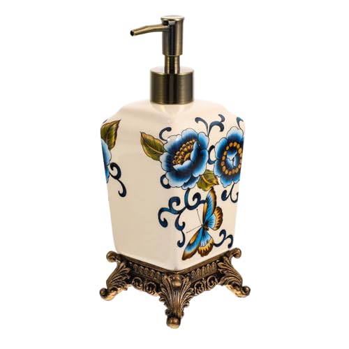 PATKAW ���B���e�[�W�X�^�C���̃Z���~�b�N���n���h�\�[�v�f�B�X�y���T�[ 340ml�e�� �v���X�|���v�݌v �g�тɕ֗��o�X���[����z�e���p�ɍœK�ȃ��[�V�����ۑ��{�g��