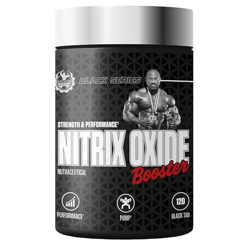Image of DEXTER JACKSON Black Series Nitrix Oxide Booster | Burns Excess Stored Fats, Boosts Body Metaolism | 60 Tablets, 30 Servings