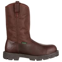 Georgia Boot Homeland Steel Toe Waterproof Wellington, Brown, Size 10.5(M)