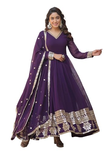 Image of Fashion Basket Havy Georgette Embroidered Anarkali Dress for Women