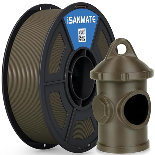 Image of iSANMATE 3D Printer Filament ASA Champagne Gold, UV & Weather Resistant ASA Filament Perfect for Outdoor Functional Parts, for Bambu Lab 3D Printers,AMS,AMSLite, 1kg Spool (2.2lbs)