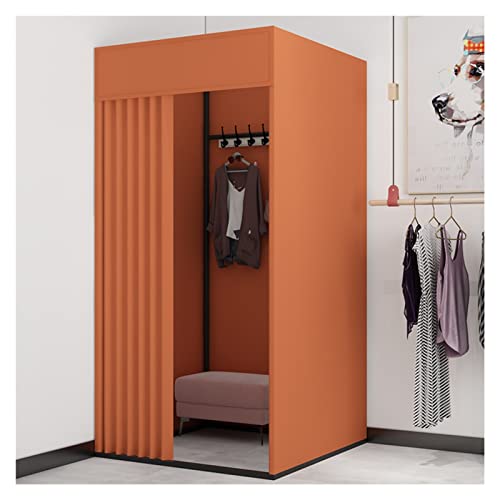 Vestidor portátil con cortina de sombreado, protección temporal de privacidad, vestuario para boutiques, bares y fiestas
