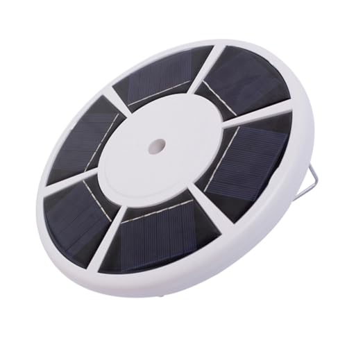 Lámpara solar para asta de bandera exterior con 26 LED y gancho para patio