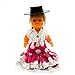 Folk Artesanía Muñeca artesana de 15 cm con Vestido Regional típico Andaluza...