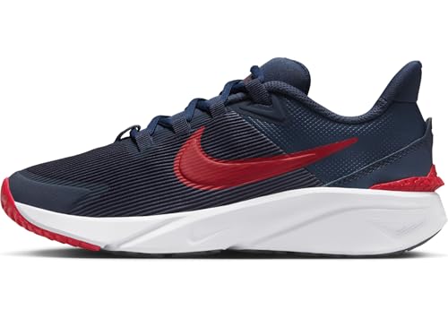 Nike Star Runner 4 Zapatillas de Running para Asfalto-Niño/a, Shoe, Thunder Blue/Gym Red-Black-White, 39 EU
