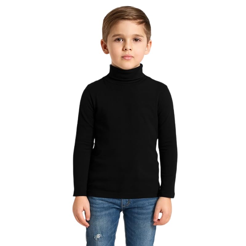 Toura Kids Full Sleeve High Neck T-Shirt Soft, Breathable Cotton Blend Fabric Ultimate Comfort and Warmth-image-13