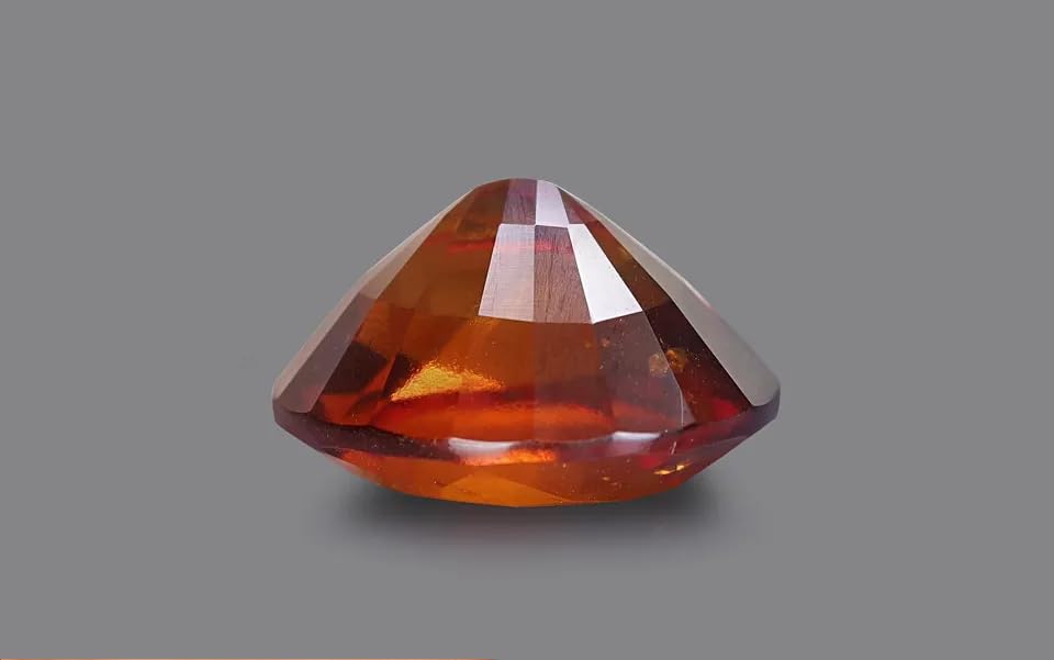 Pierre précieuse hessonite 11 carats certifiée et non chauffée - 4