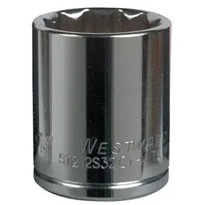 Socket, Steel, Chrome, 27 mm -6 pack