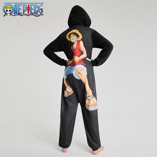 One Piece Boys Pyjama - Hooded Fleece Pyjama for Boys Teenagers 7-14 Years Kids PJs Comfy Loungewear - Gifts for Boys2