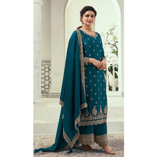 Image of Indian Designer Shalwar Kameez Suits Ready to Wear Pakistani Palazzo Dresses