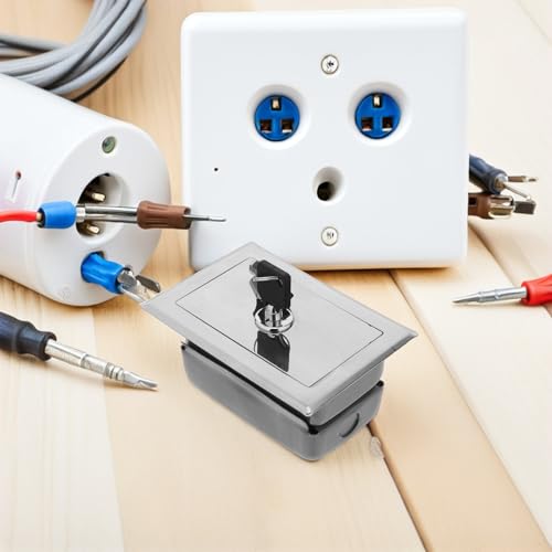 Caja de control con llave para puerta de garaje exterior y persianas 6
