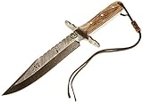 Colt Damascus Hunter Knife Stag Handle