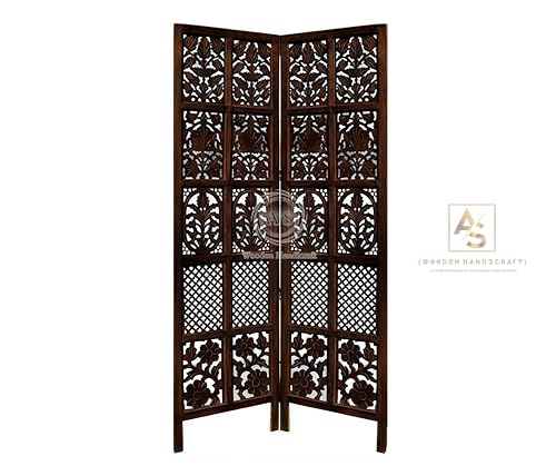 Image of Wooden Partition for Living Rooms Wall Dividers,Screen Separator Wall Divider for Hall Wall Panels for Living Room /Kitchen /Bedroom /Office /Restaurant (6-feet 2 Panel)