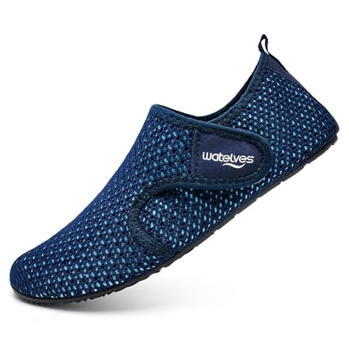 Image of WateLves Water Shoes for Women Men Swim Beach Aqua Socks Quick Dry Barefoot House Slippers Travel Shoes with Adjustable Magic Tape for Pool Diving Boating Yoga Surf