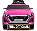 Auto Elettrica per Bambini Audi SQ8 e-tron Sportback Macchina con Licenza Ufficiale 12V Due Potenti Motori Telecomando Cintura di Sicurezza 5 Punti Porte Apribili Luci LED Musica MP3 Rosa