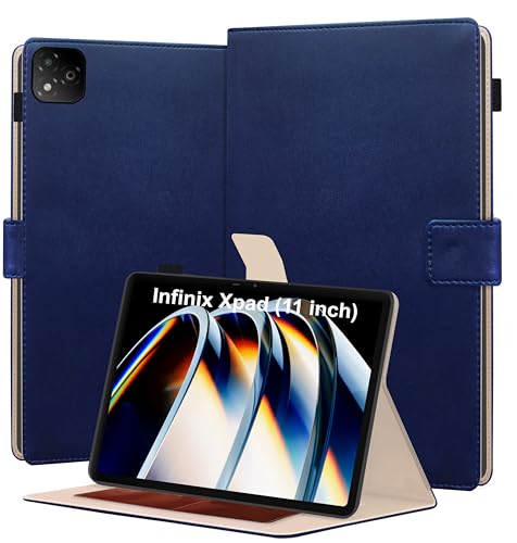 Image of TGK Flip Cover for Infinix XPAD LTE 11 inch Tablet Case with Stylus Holder (Blue)