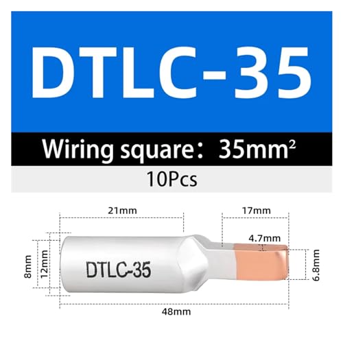 Terminales de oreja desnuda bimetálicos para cableado limpio en interruptores DZ47 de carril 2