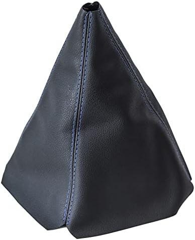 Yshfato Universal Shift Boots Cover,Shift Knob Dust Cover Gear Shift Cover Suitable for Manual/Auto Shifter Boots Cover (Blue Line)