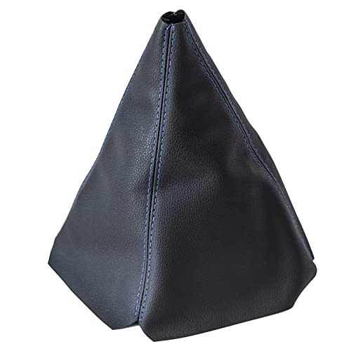 Yshfato Universal Shift Boots Cover,Shift Knob Dust Cover Gear Shift Cover Suitable For Manual/Auto Shifter Boots Cover (Blue Line) #TOP2