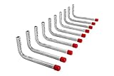 Lieferumfang: 10 Stück - Haken für die Wand-Montage (ohne Schrauben) - Premium Markenqualität - Gedotec powered by Heimwerkertools Beschläge