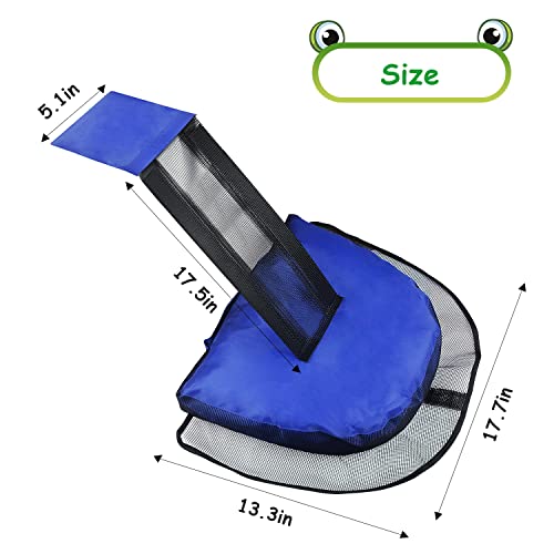 2 Pack Animal Saving Escape Ramp For Pools And Spas, Frog And Animals Saver For The Pool, Critter Escape Device For Small Animals Entering The Pool, Floating Ramp Rescues With Inflator (Blue-2 Pack) #TOP3