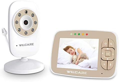 Baby Monitor -Video Baby Monitor with 3.5" LCD Screen, Digital Camera, Infrared Night Vision, Two-Way Talk Back, Lullabies, Temperature Monitoring, Long Range Baby Monitors with Camera and Audio