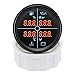 8 Color Backlight 52mm 4 in 1 Multifunction Gauge Digital Gauge 0-190ohm Fuel Level Gauge+Water Temp+Oil Pressure+Voltmeter Car(Black Silver)