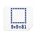 Square Area Blue Illustration Pattern Cleaning Cloth Screen Cleaner 2pcs Suede Fabric
